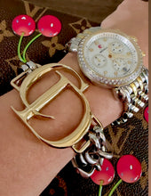 Load image into Gallery viewer, X~Large Repurposed Christian Dior Hardware Mixed Metals Statement Bracelet