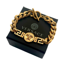 Load image into Gallery viewer, Iconic Versace Medusa Greca Vintage Toggle Bracelet