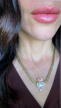Load image into Gallery viewer, *Very Rare*Repurposed Christian Dior Pavè Crystal Heart~Key Charm Convertible Necklace *CD BOX is Included*