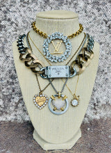 Load image into Gallery viewer, *Very Rare*Repurposed Prada Hardware Tag Mixed Metals Necklace