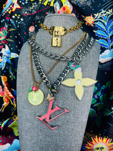 Load image into Gallery viewer, Repurposed Louis Vuitton Padlock Hardware Necklace