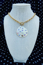 Load image into Gallery viewer, Repurposed Gucci Mother of Pearl &amp; Stars Charm Toggle Necklace