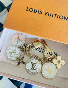 Repurposed Louis Vuitton Signature Flower Charm Vintage Bracelet