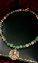 Load image into Gallery viewer, *One of a Kind* Repurposed CC Coin Vintage Gemstones Toggle Bracelet