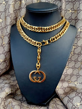 Load image into Gallery viewer, *Rare*Repurposed lnterlocking GG Vintage Gucci Hardware 3~in~1 Convertible Chain Belt/Necklace