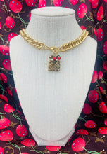 Load image into Gallery viewer, Repurposed Large Louis Vuitton Hardware Charm *Convertible* Necklace/ Bracelet