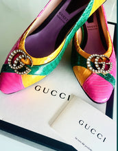 Load image into Gallery viewer, Repurposed  Gucci Interlocking GG Crystal Pavè Lariat Necklace