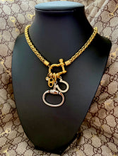 Load image into Gallery viewer, Repurposed Vintage Gucci Horsebit Lucky Charms Necklace