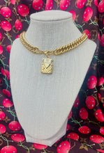 Load image into Gallery viewer, Repurposed Large Louis Vuitton Hardware Charm *Convertible* Necklace/ Bracelet