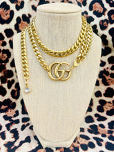 Load image into Gallery viewer, Repurposed Gucci Interlocking GG Convertible 3~in~1 Chain Belt/Necklace