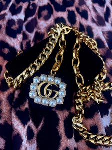 Repurposed Gucci Interlocking GG Convertible 3~in~1 Chain Belt/Necklace