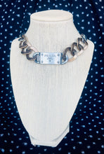 Load image into Gallery viewer, *Very Rare*Repurposed Prada Hardware Tag Mixed Metals Necklace