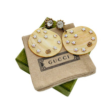 Load image into Gallery viewer, Repurposed Gucci Mother of Pearl &amp; Stars Charm Toggle Necklace