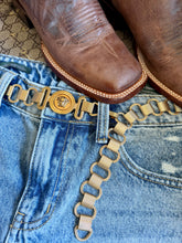 Load image into Gallery viewer, Repurposed Versace Medusa Convertible 1980’s Vintage Chain Belt/Necklace