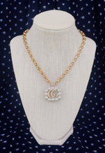 Load image into Gallery viewer, Large Repurposed Interlocking GG Gucci Charm Necklace