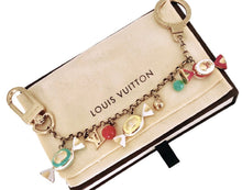 Load image into Gallery viewer, Repurposed Louis Vuitton Yellow &amp; Gold Tone Candy Charm &amp; Ice Cream Necklace