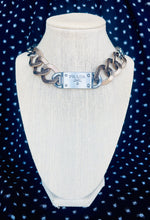 Load image into Gallery viewer, *Very Rare*Repurposed Prada Hardware Tag Mixed Metals Necklace