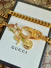 Load image into Gallery viewer, Repurposed Louis Vuitton Clasp Lucky Star Convertible Charm Necklace