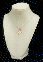 Load image into Gallery viewer, Repurposed Large Louis Vuitton Signature Logo Flower Charm &amp; Removable Cherry Necklace