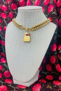 Repurposed Large Louis Vuitton Hardware Charm *Convertible* Necklace/ Bracelet