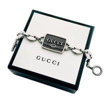 Load image into Gallery viewer, *Very Rare*Repurposed Gucci Hardware &amp; Mariner Link Bracelet