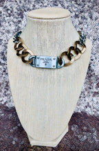 Load image into Gallery viewer, *Very Rare*Repurposed Prada Hardware Tag Mixed Metals Necklace