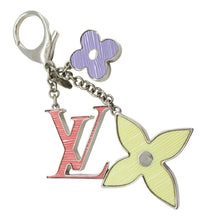 Load image into Gallery viewer, 3~in~1 Repurposed X~Large Louis Vuitton Signature 🧈 Flower Charm Denim Chain/Bag Charm/Necklace