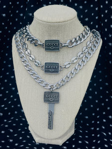 *Very Rare*Repurposed Gucci Hardware Chunky Link Necklace