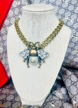 Load image into Gallery viewer, X~Large Repurposed *Rare*Gucci Bee Statement Necklace