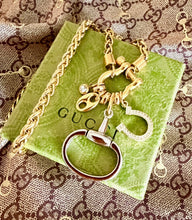 Load image into Gallery viewer, Repurposed Vintage Gucci Horsebit Lucky Charms Necklace