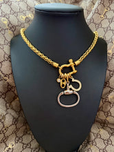 Load image into Gallery viewer, Repurposed Vintage Gucci Horsebit Lucky Charms Necklace