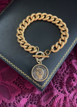 Load image into Gallery viewer, *One of a Kind* Repurposed CC Paris France Coin Vintage Toggle Bracelet