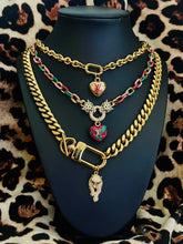 Load image into Gallery viewer, Repurposed Louis Vuitton Key Clasp &amp; Crystal Pavè Leopard Removable Charm