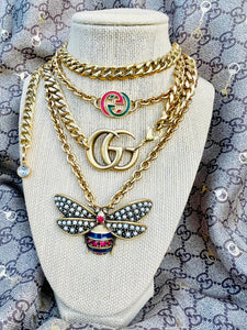 Repurposed Gucci Interlocking GG Convertible 3~in~1 Chain Belt/Necklace