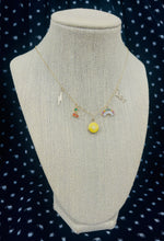 Load image into Gallery viewer, Repurposed LV Yellow &amp; Gold Signature Flower Necklace
