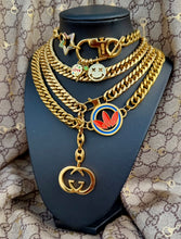 Load image into Gallery viewer, *Rare*Repurposed lnterlocking GG Vintage Gucci Hardware 3~in~1 Convertible Chain Belt/Necklace