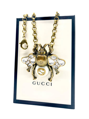 X~Large Repurposed *Rare*Gucci Bee Statement Necklace