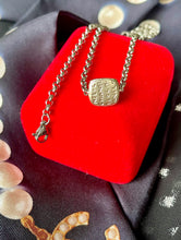 Load image into Gallery viewer, Repurposed Triple Sided CC Charm &amp; Removable Pearl like Beads Necklace