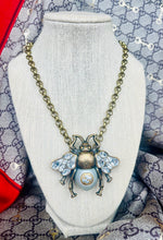 Load image into Gallery viewer, X~Large Repurposed *Rare*Gucci Bee Statement Necklace
