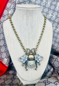 X~Large Repurposed *Rare*Gucci Bee Statement Necklace