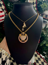 Load image into Gallery viewer, Repurposed CC Cut~Charm &amp; Crystal Pavè Ice Skate/Snowflake Necklace