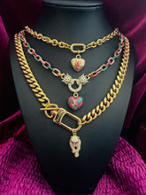 Load image into Gallery viewer, Repurposed Louis Vuitton Key Clasp &amp; Crystal Pavè Leopard Removable Charm