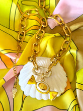 Load image into Gallery viewer, Repurposed Louis Vuitton Yellow &amp; Gold Tone Candy Charm &amp; Ice Cream Necklace