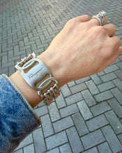 Load image into Gallery viewer, Repurposed Salvatore Ferragamo 1980’s Hardware Vintage Bracelet