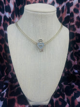 Load image into Gallery viewer, *Very Rare*Repurposed Christian Dior Pavè Crystal Heart~Key Charm Convertible Necklace *CD BOX is Included*