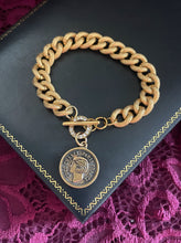 Load image into Gallery viewer, *One of a Kind* Repurposed CC Paris France Coin Vintage Toggle Bracelet