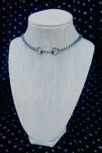 Load image into Gallery viewer, Repurposed Gucci Horsebit Silver Tone Necklace