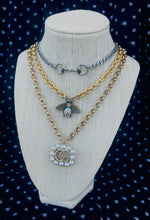 Load image into Gallery viewer, Repurposed Gucci Bee Charm Toggle Necklace