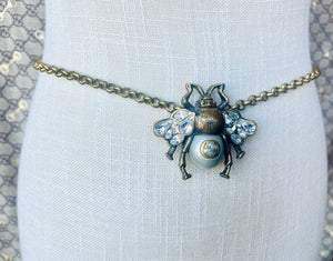 X~Large Repurposed *Rare*Gucci Bee Statement Necklace