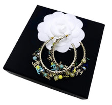 Load image into Gallery viewer, Repurposed Navy CC Charm &amp; Nautical/Strawberry Removable Charm Necklace
